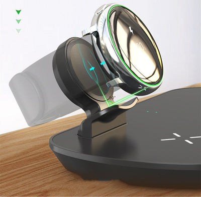 Hand Three - in - one Wireless Charger Desktop Charger - Zambeel