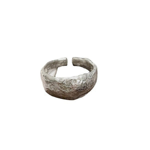 Handcrafted Silver Hammered - Texture Ring For The Discerning Tastemaker - Zambeel