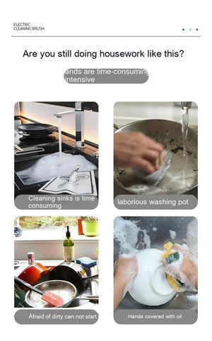 Handheld Multifunctional Electric Floor Cleaning Brush - Zambeel