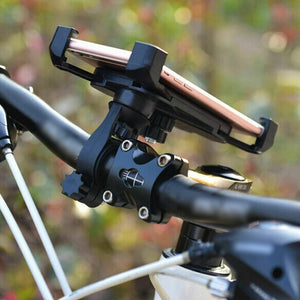 Handlebar Phone Holder 360 Rotation Adjustable Mobile Phone Holder Portable Car Bracket For Bike Electric Scooter Motorcycle - Zambeel
