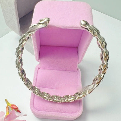 Handmade Braided Diamond - Shape Open - End Bracelet A Creative Retro And Fashionable Gift - Zambeel