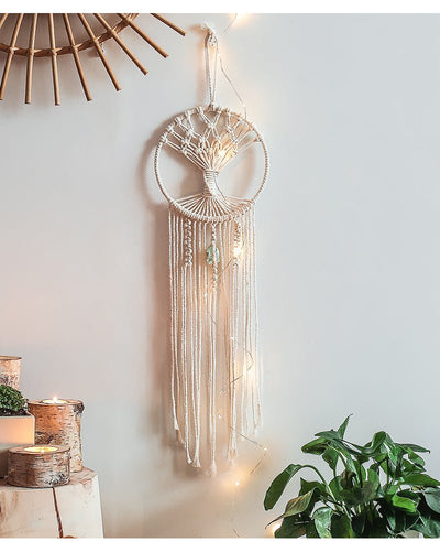 Handmade Dream Catcher Tree Tapestry Home - Zambeel