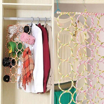 Hanging Scarf Organizer Rings - Zambeel