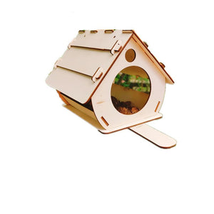 Hanging Wooden Bird Feeder DIY Assembly - Zambeel