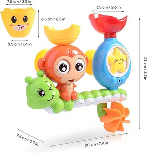Happy Bath - Time Water Spray Bath Toy Set for Kids - Zambeel