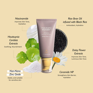 Haruharu Wonder - Black Rice Pure Sunscreen SPF50+ PA++++ - Zambeel