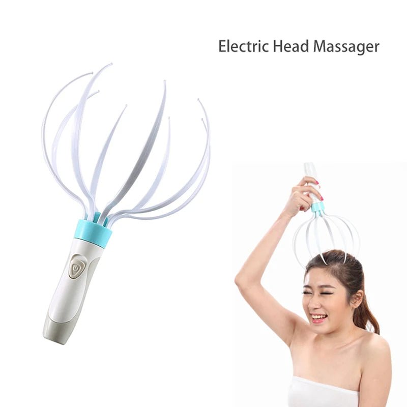 Head Massager Scalp Vibration Massage Eight Claw Electric Household Massager Heaad Masager Body Care - Zambeel