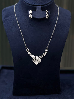 Heart Pendant Jewelry Set - Zambeel