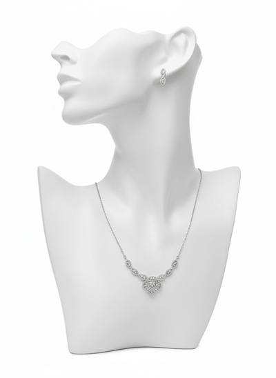 Heart Pendant Jewelry Set - Zambeel
