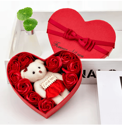 Heart - Shaped Flower Gift Box - Zambeel