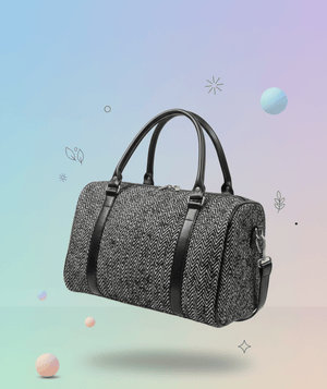 Herringbone Fabric Handbag - Zambeel