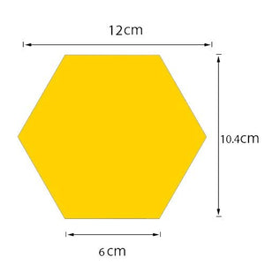 Hexagon Style Acrylic Mirror - Modern Home Decoration [13 pieces] - Zambeel