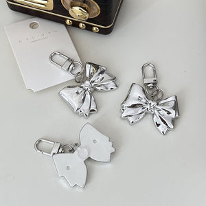 High - end Metallic Silver Keychain Pendant Accessory - Zambeel