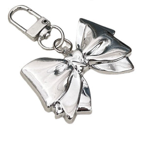 High - end Metallic Silver Keychain Pendant Accessory - Zambeel
