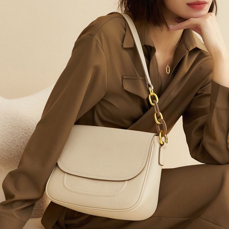 High - grade Cowhide Underarm Bag Fashion All - matching - Zambeel