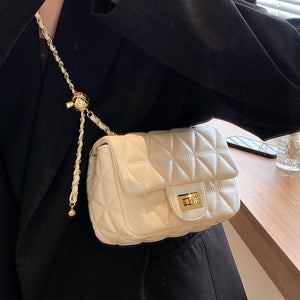 High - grade Diamond Pattern Chain Bag Women's Simple All - match - Zambeel