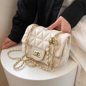 High - grade Diamond Pattern Chain Bag Women's Simple All - match - Zambeel