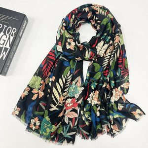 High - grade Shawl Ladies Tassel Printed Scarf - Zambeel