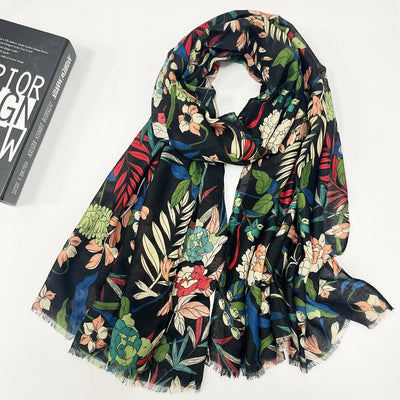 High - grade Shawl Ladies Tassel Printed Scarf - Zambeel