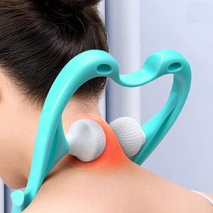 High Quality Multi - function Manual Relaxed Cervical Massager Pressure Relieve Double Ball Pressing Meridian Massager - Zambeel