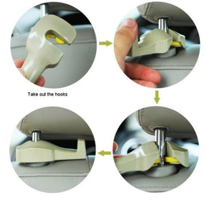 High Quality Multifunction Hidden Car Hook Portable Hanger Purse Bag Organizer Holder Easy Instal Car Accessories - Zambeel