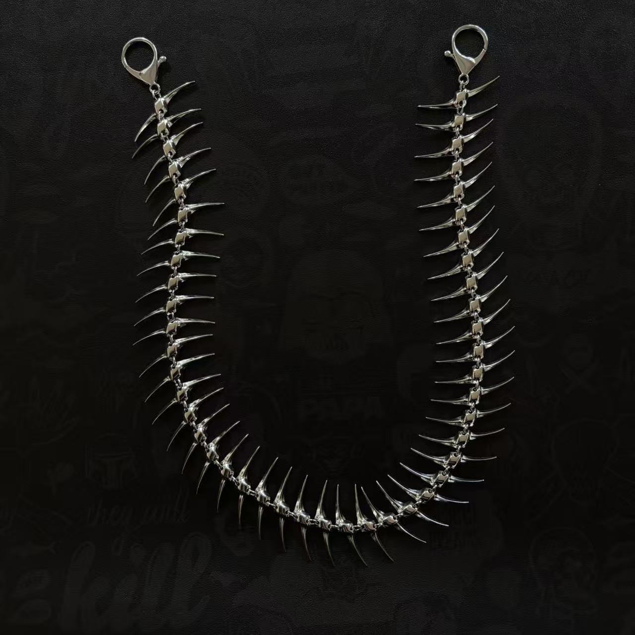 High - street Dark Herringbone Denim Jeans Waist Chainunisex Chain For Pants And Bags - Zambeel