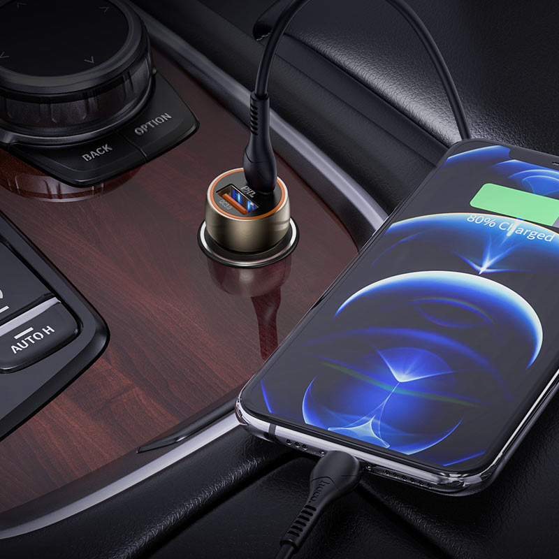 Hoco - Blue Whale Car Charger (Z46A) - Zambeel