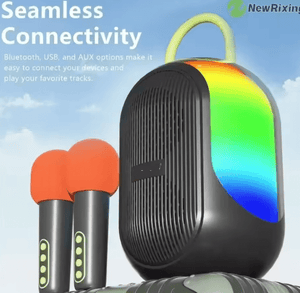 Hoco - Portable BT Speaker with Dual Wireless Microphones - Zambeel