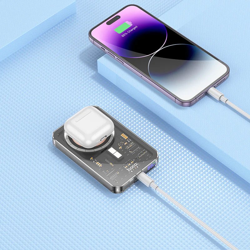 Hoco - Transparent Magnetic Power Bank (Q14) - Zambeel