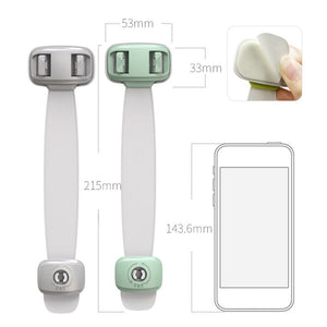 Home Baby Safety Protection Lock Anti - Clip Hand Door Closet Cabinet Locks Fo Fridge Cabinet Drawer Box Safe Lock For Kids No Tools Or Drilling Child Safety Cabinet Proofing Cabinet Drawer Door Latches - Zambeel
