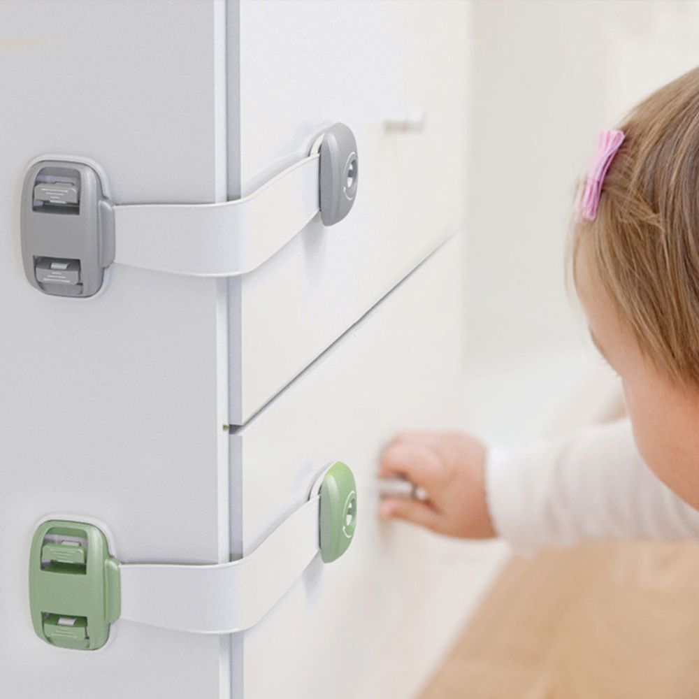 Home Baby Safety Protection Lock Anti - Clip Hand Door Closet Cabinet Locks Fo Fridge Cabinet Drawer Box Safe Lock For Kids No Tools Or Drilling Child Safety Cabinet Proofing Cabinet Drawer Door Latches - Zambeel