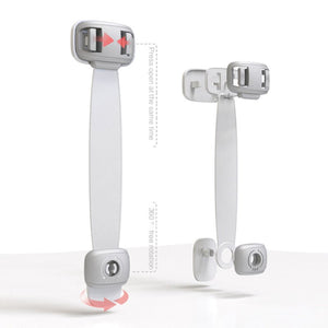 Home Baby Safety Protection Lock Anti - Clip Hand Door Closet Cabinet Locks Fo Fridge Cabinet Drawer Box Safe Lock For Kids No Tools Or Drilling Child Safety Cabinet Proofing Cabinet Drawer Door Latches - Zambeel