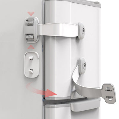 Home Baby Safety Protection Lock Anti - Clip Hand Door Closet Cabinet Locks Fo Fridge Cabinet Drawer Box Safe Lock For Kids No Tools Or Drilling Child Safety Cabinet Proofing Cabinet Drawer Door Latches - Zambeel