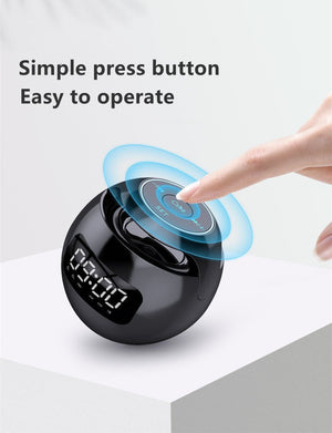Home Clock Small Subwoofer Bluetooth Speaker - Zambeel