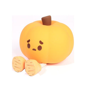 Home Decor Halloween Pumpkin Night Light Cute Soft Silicone Lamp Touch Dimmable Rechargeable Bedside Decor Light Kids Gifts Halloween Decorations - Zambeel