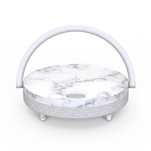 Home Desk Lamp Wireless Charging With Holder Home Desktop Mobile Phone Wireless 10W Fast Charger Multi - Function Bluetooth Speaker Mobile Phone Wireless Charging Dedside Night Light Mobile Phone Holder - Zambeel
