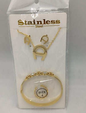 Horseshoe Design Jewelry Set - Zambeel
