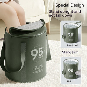 Household Folding Foot Bath Bag High Depth Over Calf Portable - Zambeel