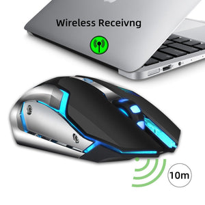HXSJ New Wireless Mouse 2.4GPI Gaming Mouse Glowing Mouse - Zambeel