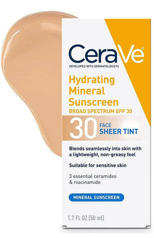 Hydrating Mineral Sunscreen SPF 30 Face Sheer Tint - Zambeel