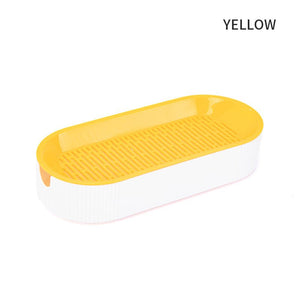 Hydroponic Cat Grass Box Plastic Tray Cat Grass Growing Kit Cat Grass Planter Hydroponic Cat Grass Box Cat Grass Sprouter Tray Interactive Cat Toy Window Planter Soilless For Pet Cat Plastic Plant Pot - Zambeel