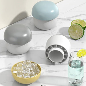 Ice Block Mold Silicone Mushroom Ice Cup Frozen Refrigerator Ice Grid Box Durable Easy Demould Bucket Homemade Crushed Ice Maker Ktichen Gadgets - Zambeel