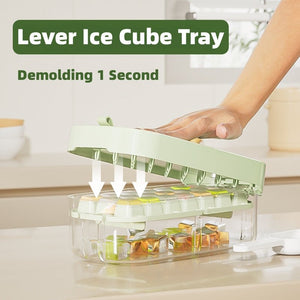 Ice Box Ice Cube Tray Grid High Capacity Food Grade Kitchen Gadgets - Zambeel