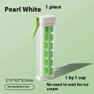 Ice Cube Mold Household Ice Maker Food Grade Press Ice Tray Ice Cube Maker Ice Tray Mold With Storage Box Kitchen Gadget - Zambeel