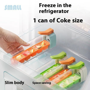 Ice Cube Mold Household Ice Maker Food Grade Press Ice Tray Ice Cube Maker Ice Tray Mold With Storage Box Kitchen Gadget - Zambeel