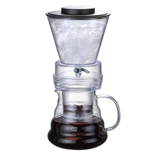 Ice Drip Coffee Pot, Glass Coffee Pot, Cold Brew Pot, Coffee Sharing Pot, Drip Type Ice Brew Coffee Machine - Zambeel
