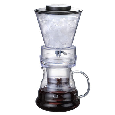 Ice Drip Coffee Pot, Glass Coffee Pot, Cold Brew Pot, Coffee Sharing Pot, Drip Type Ice Brew Coffee Machine - Zambeel