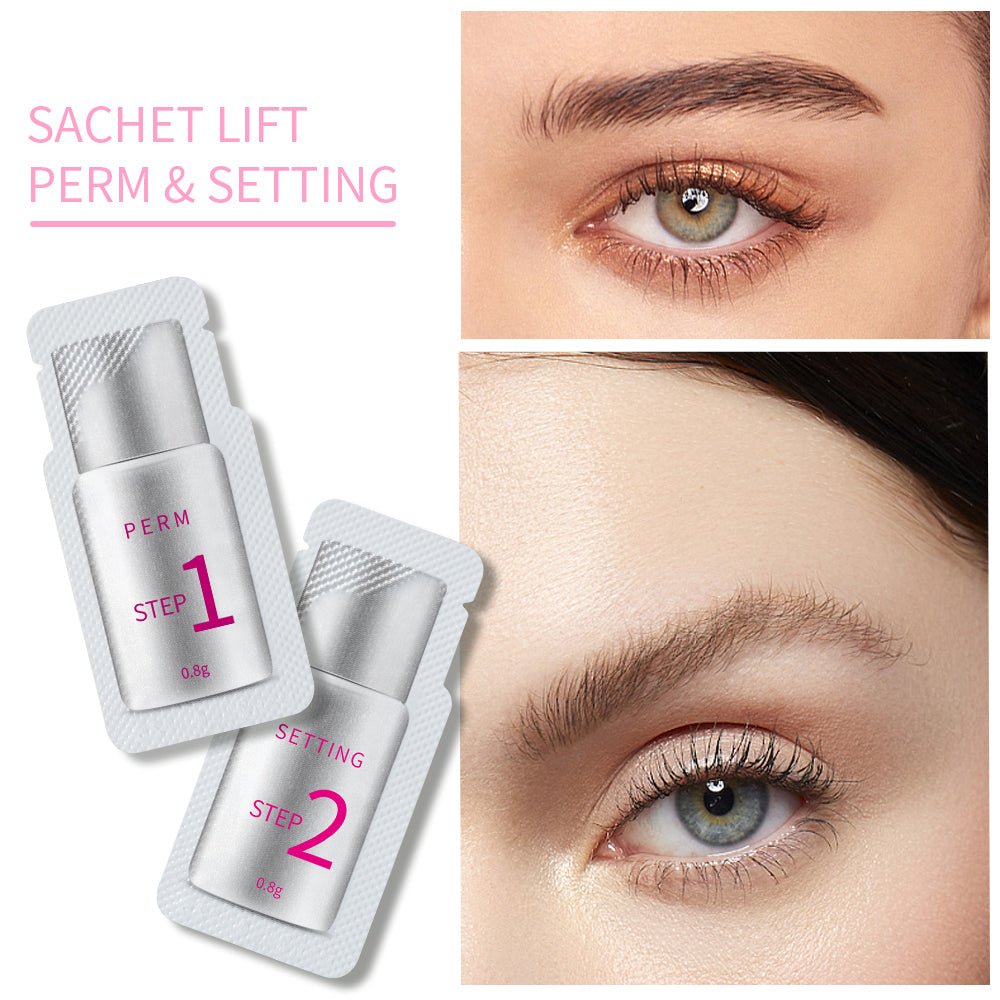 ICONSIGN 10 Pairs Pouch Eyelash Perm Lotion Lashes Lift Quick Perming 5 To 8 Minutes Beauty Makeup Tools - Zambeel