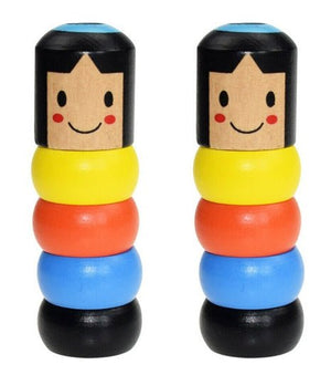 Immortal Daruma Unbreakable Wooden Man Magic Toy Magic Tricks Close Up Stage Magic Props Comedy Mentalism Toy Accessory - Zambeel