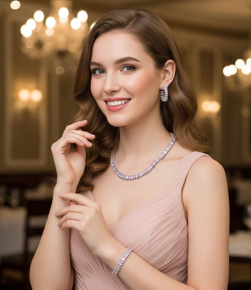 Imperial Shine Necklace Set - Zambeel